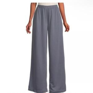 Area Stars Gray Blue Ultra Wide Leg Pull On Pants Casual, Lounge New Medium